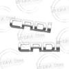 KMWL7 CRDi Logo Lettering Metal Badge Stickers Car Rear Trunk Body Emblem For Kia Sorento Carens Carnival Sportage Hyundai Tucson Kona
