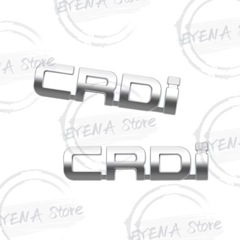 KMWL7 CRDi Logo Lettering Metal Badge Stickers Car Rear Trunk Body Emblem For Kia Sorento Carens Carnival Sportage Hyundai Tucson Kona