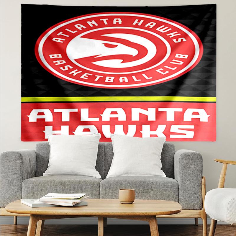 1PC Atlanta Basketball Tapestry Accessories Playroom Tapestry, for Bedroom,Livingroom, Dormitory Room Wall Decor Fan Birthday Gifts