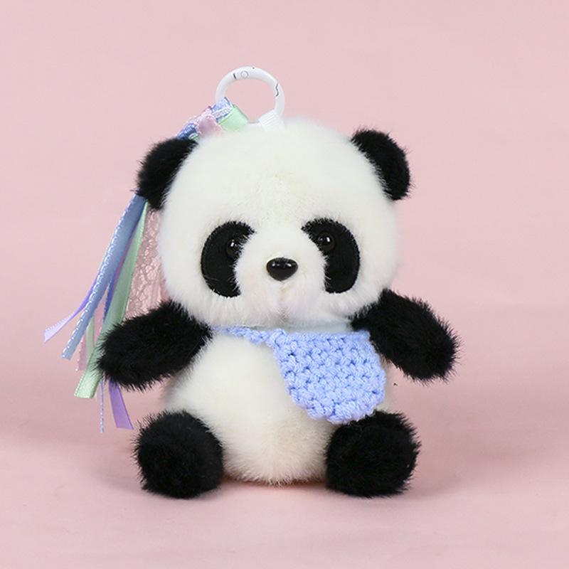 Premium Scented Panda Pendant Backpack: Dressed-Up Panda Doll In Various Styles