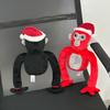 Gorilla Tag Plush Cute And Funny Stuffed Animal Toy With Christmas Hat
