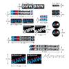 New Reflective Car Motorcycle Sticker Decals Tank Stickers For Bmw M 50TH Power Performance E28 E30 E34 E36 E46 E60 E90 F84 DE9