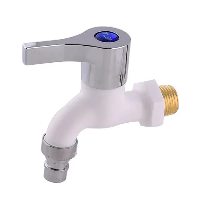 Garden Balcony Water Tap Male Thread Wall Mount Washing Machine Faucet Plastic Water Hose Quick Connector