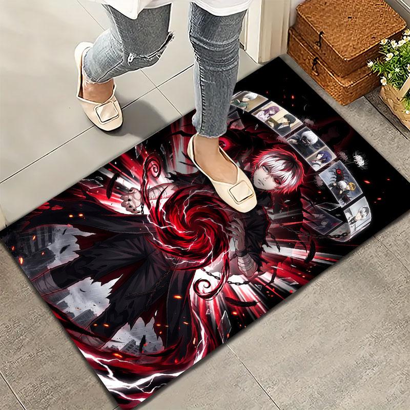 Tokyo Ghoul Teppich Teppich für Wohnzimmer Schlafzimmer Zuhause Sofa Dekoration Kinder Spielen Rutschfeste Bodenmatte