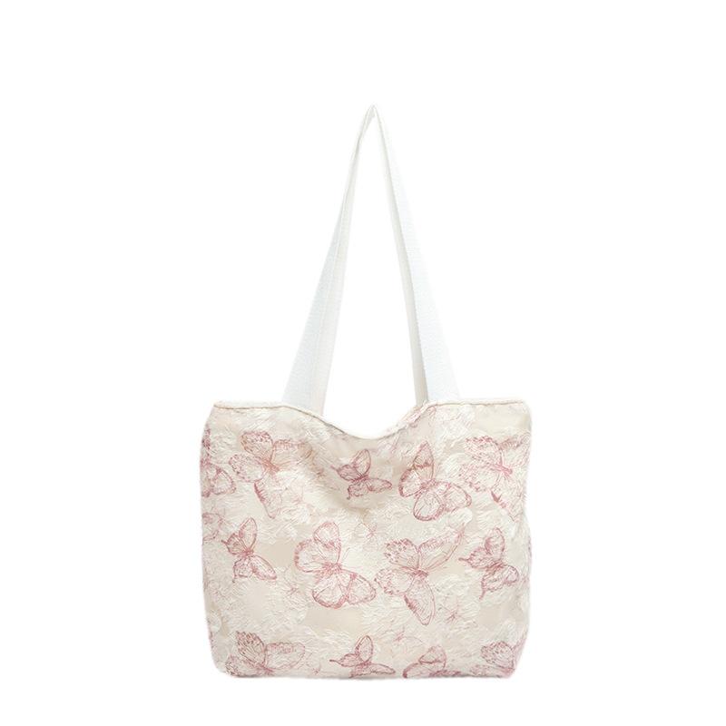 Women'S Bag Summer Butterfly Shoulder Bag Large Capacity Make-Up Lesson Storage Bag Going Out Commuting Armpit Bag