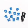 10Pcs Rj45 Port Lock With 1Key Ethernet Hub Port Rj45 Female Anti Dust Cover Cap Protector Compatible With Computer Router