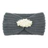 Pearl Crochet Woolen Wide Hairband Head Wrap Knitting Turban Knitted Headbands