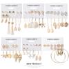 Fashion Alloy Shell Tassel Earrings, Beach Ocean Wind Conch Pearl Multi-Pair Stud Earrings