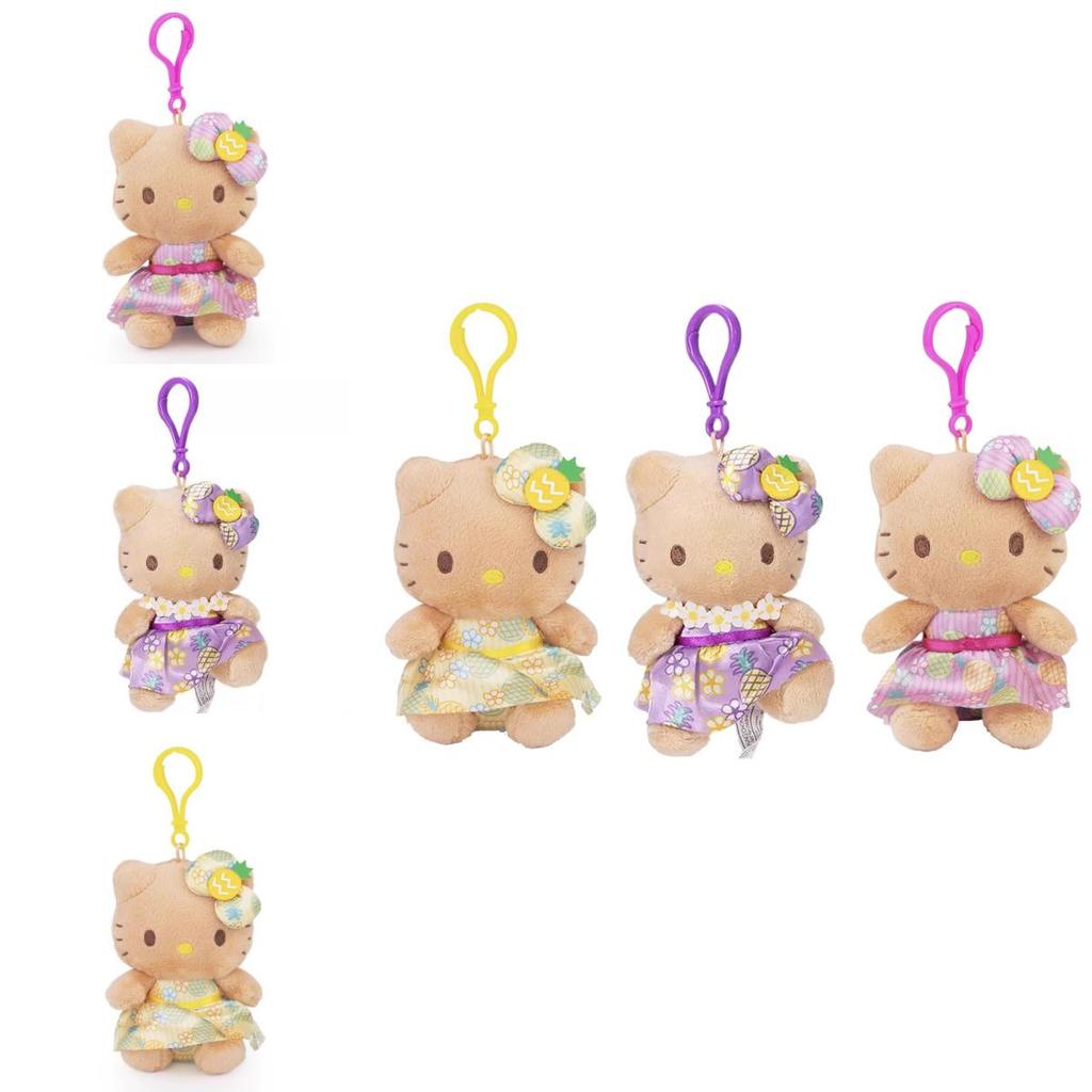 Sanrio Hello Kitty Plush Keychain With Soft Short Pile For Girls And Collectors