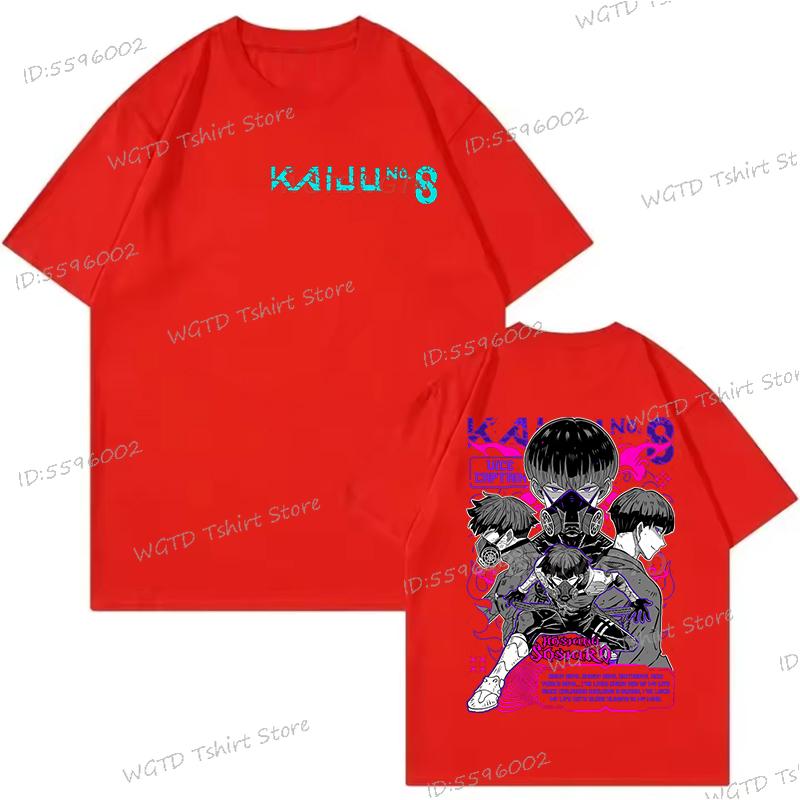 

Japanese Anime Kaiju No 8 Printed Cool T-Shirt Harajuku Male Tops Monster 8 Graphic Anime Tee Men Women Short Sleeve Vintage Tee S