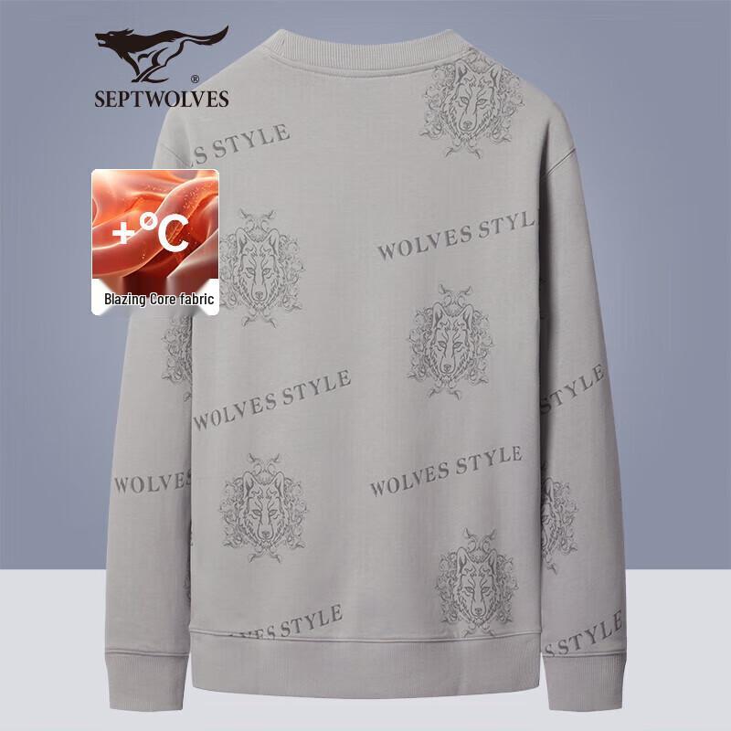 

Septwolves Men s Crew Neck Long Sleeve Sweatshirt XXL (180/96A)