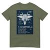 F22 Raptor Blueprint Technical Schematic Aviation Art Tshirt