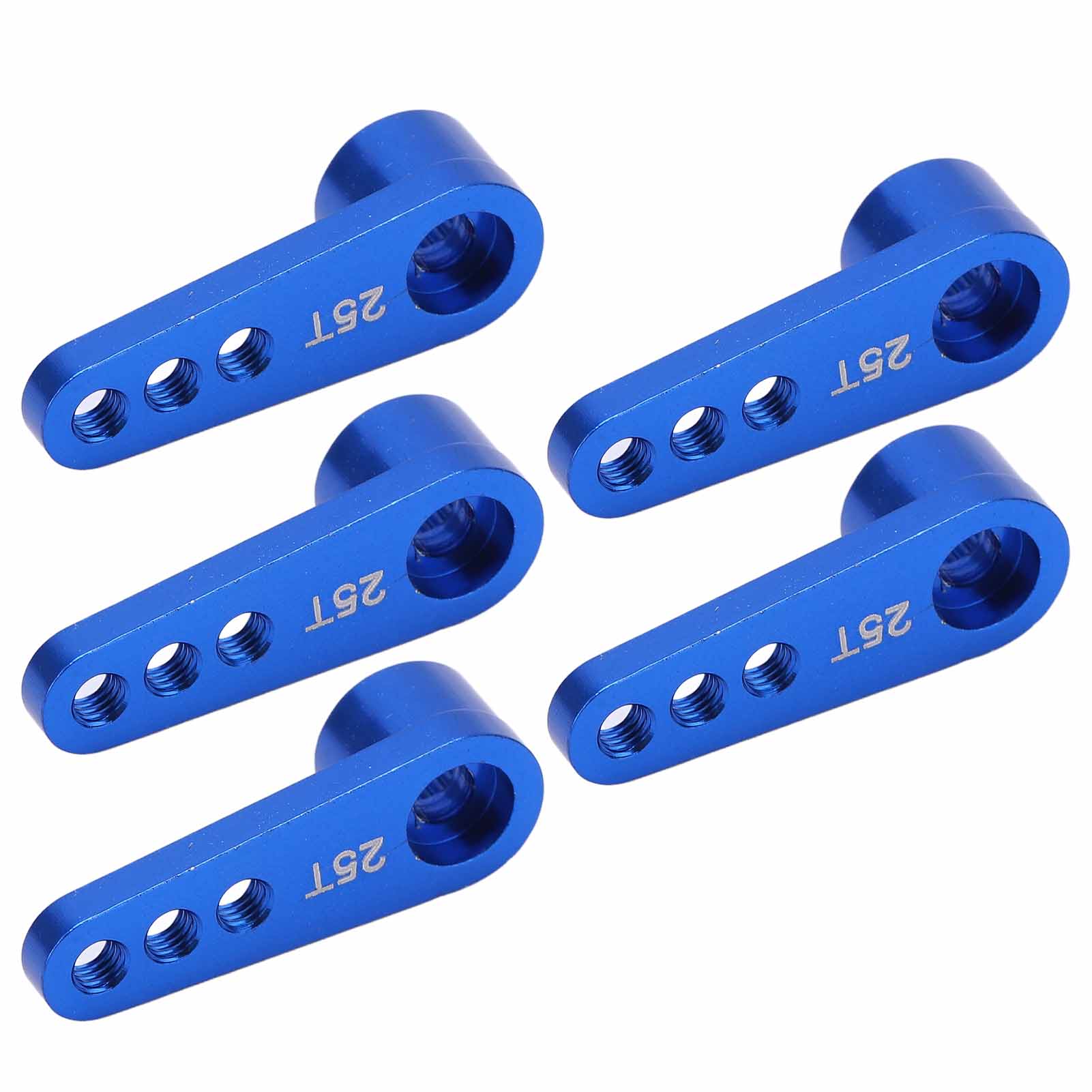

5Pcs 25T Servo Horns Aluminium Alloy Steering Servo Arms Blue for 02073 996R MG946R E9001