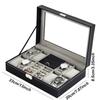 Delesys Multi-Purpose Home Storage Box Small Objects Organizer Box Watch Storage Case Leather Gift Box Glasses Storage Box