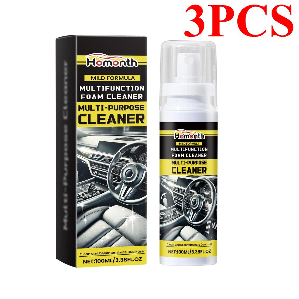 Multi-Purpose Foam Cleaner Car Interior Steering Wheel Leather Clean Remover Spray Household Cleaners Stain Removal Car Care