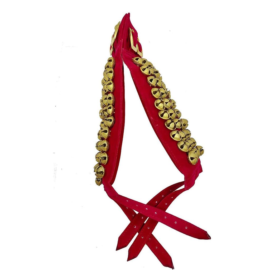 Einfaches Rotes Samt Klassisches Kathak Tanz Bharatnatyam Ghungroo Für Frauen d162 2696-2%