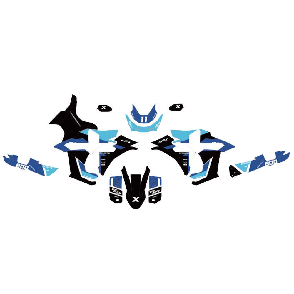 New Motorcycle Sticker Graphics Protection Kit For CFMOTO 800MT-X 800 MT X Full Paint Pattern Decorative Stickers Decals 800 MTX