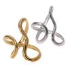 Finger Ring Open Adjustable Fit Women Ring Stainless Steel Texture Exaggerated Unconventional Lines Design Finger Band Jewelry Gift