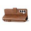 For Samsung Galaxy A37 5G Case Zipper Pocket Leather Phone Cover with Crossbody Shoulder Strap