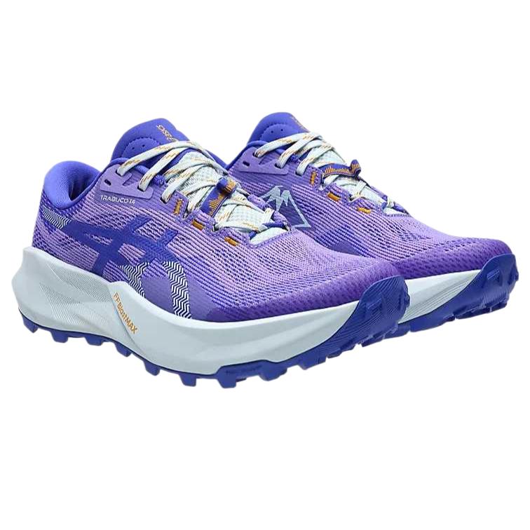 Asics Trabuco 14 Round Toe Lace-Up Thick Sole Mesh Cushioning Breathable High-Top Running Shoes Women sneaker 1012B938-500