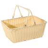 ,imitation Rattan Kitchen Tote Basket, Iron Wire Frame Decoration Easy To Clean Multipurpose with