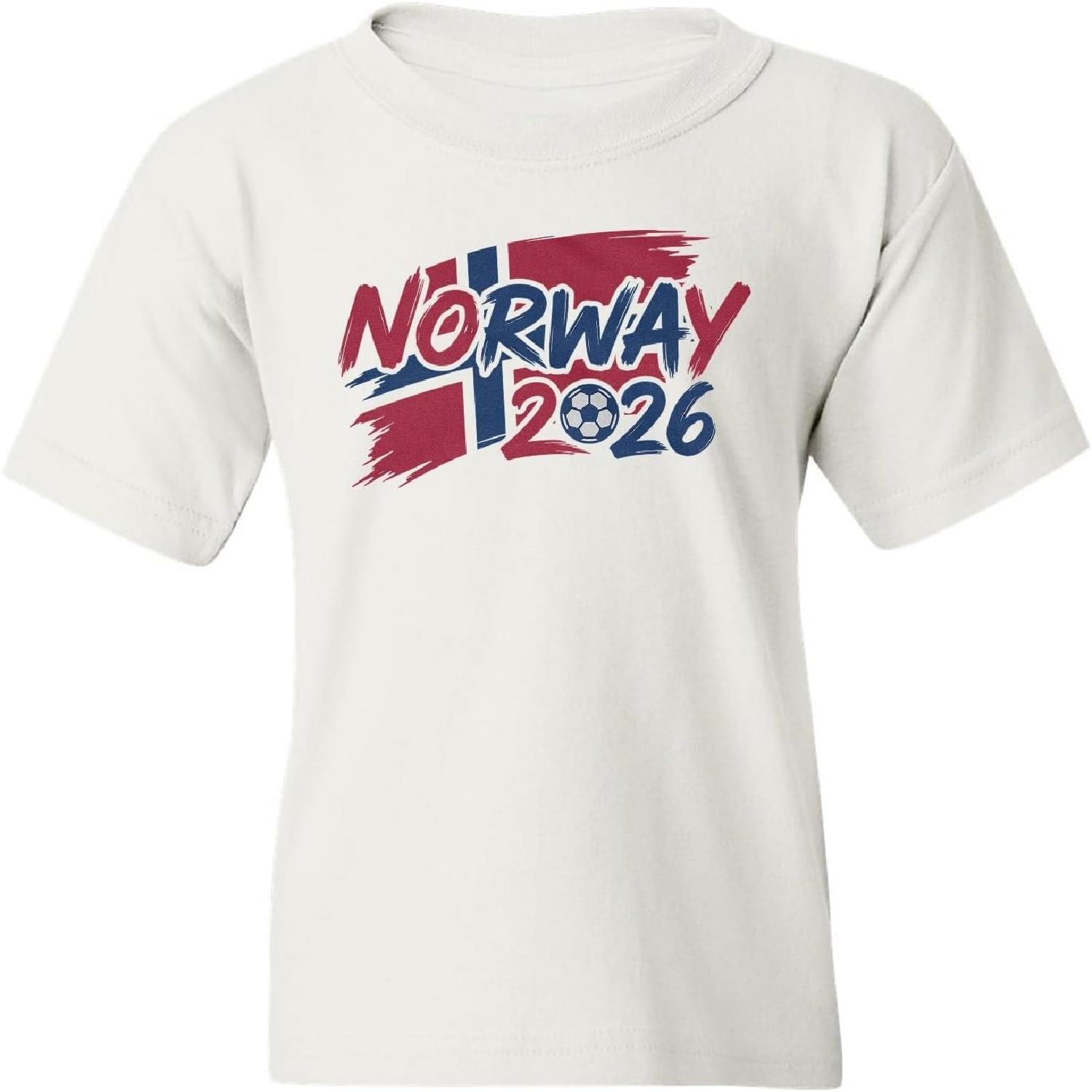 Norway Tribute Flag Graphic - 2026 Soccer Fans Youth Unisex T-Shirt(1) S
