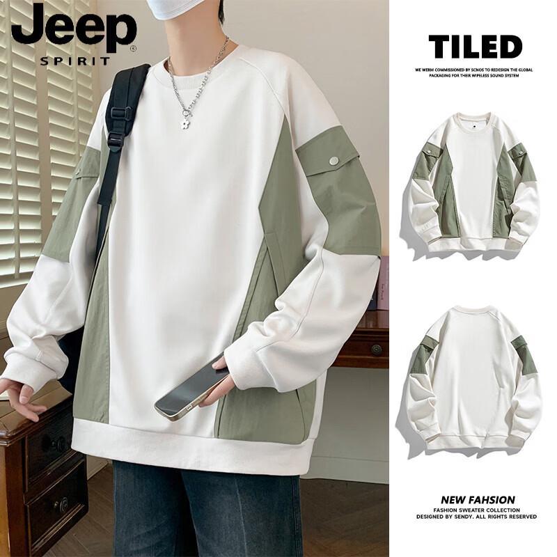 Мужская толстовка с капюшоном JEEP SPIRIT colorblock 5XL