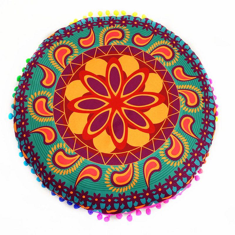Premium Quality Mandala Round Cushion Cover For A Timeless Bohemian Look
