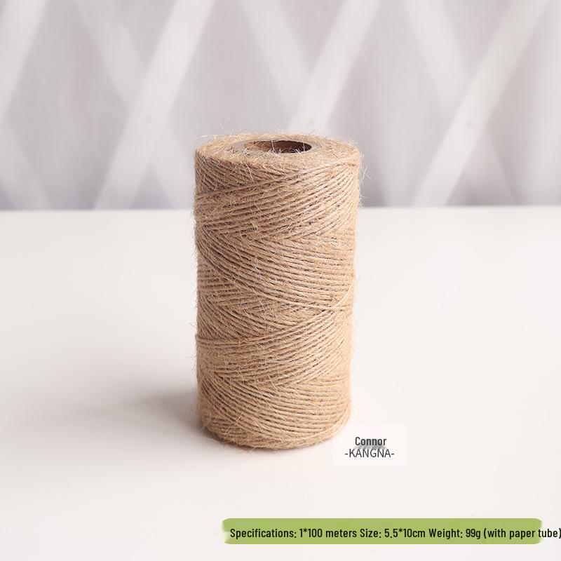 

Ретро DIY Джутовая веревка: Декоративное освещение, Бирки и Плетение