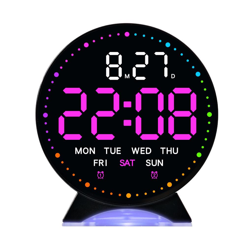 Modern Digital Led Alarm Clock With Night Light And Calendar For Bedroom Decor