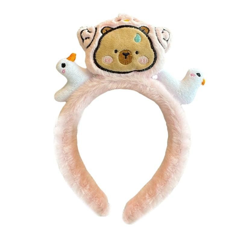 Lovely Cartoon Headbands Creative Pattern Hairbands Soft Comfortable Headdress for Women and Children