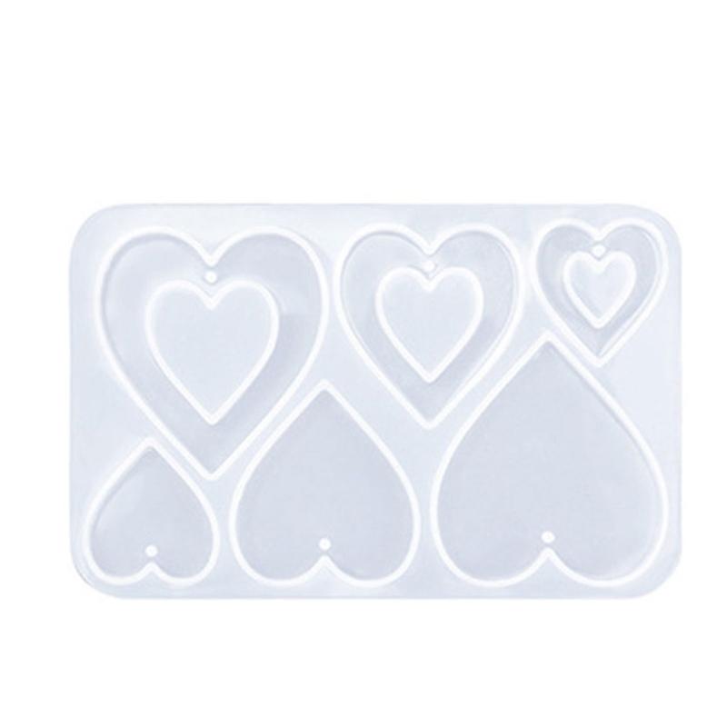 

Crystal Epoxy Resin Mold Playing Card Earring Mold Red Peach/Plum Blossoms/Square/Spade Pendant Silicone Mold for DIY