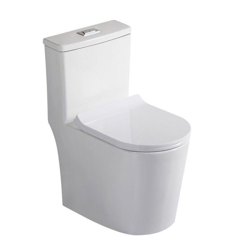 Compact Silent Siphon Ceramic Toilet for Apartments and Hotels