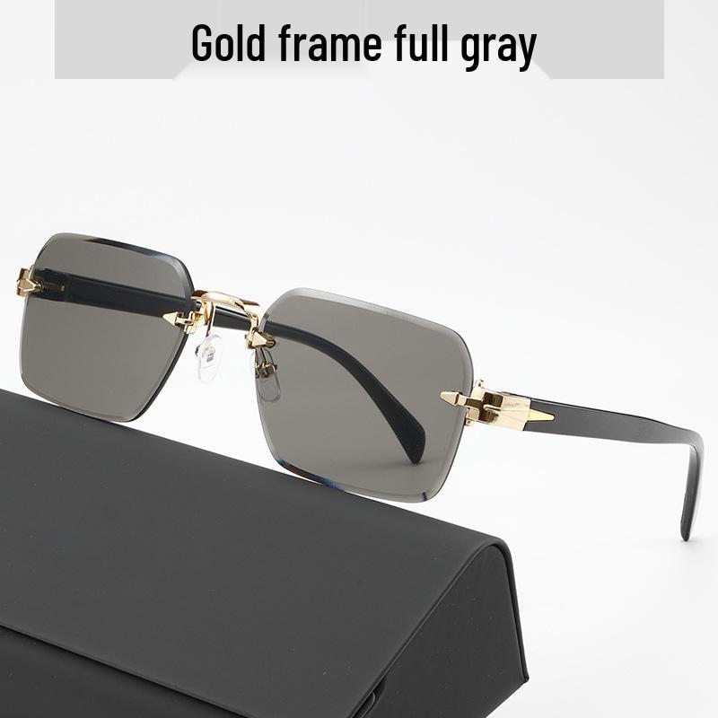 Trendy Frameless Fashion Sunglasses for Men & Women - European & American Style