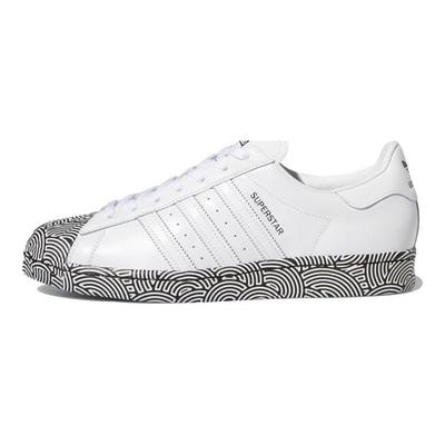 Hirocoledge x Superstar Takahashi Hiroko - Beyaz Siyah Unisex Spor Ayakkabı Bulut Beyazı Çekirdek Siyah Sinyal Pembe FY1588