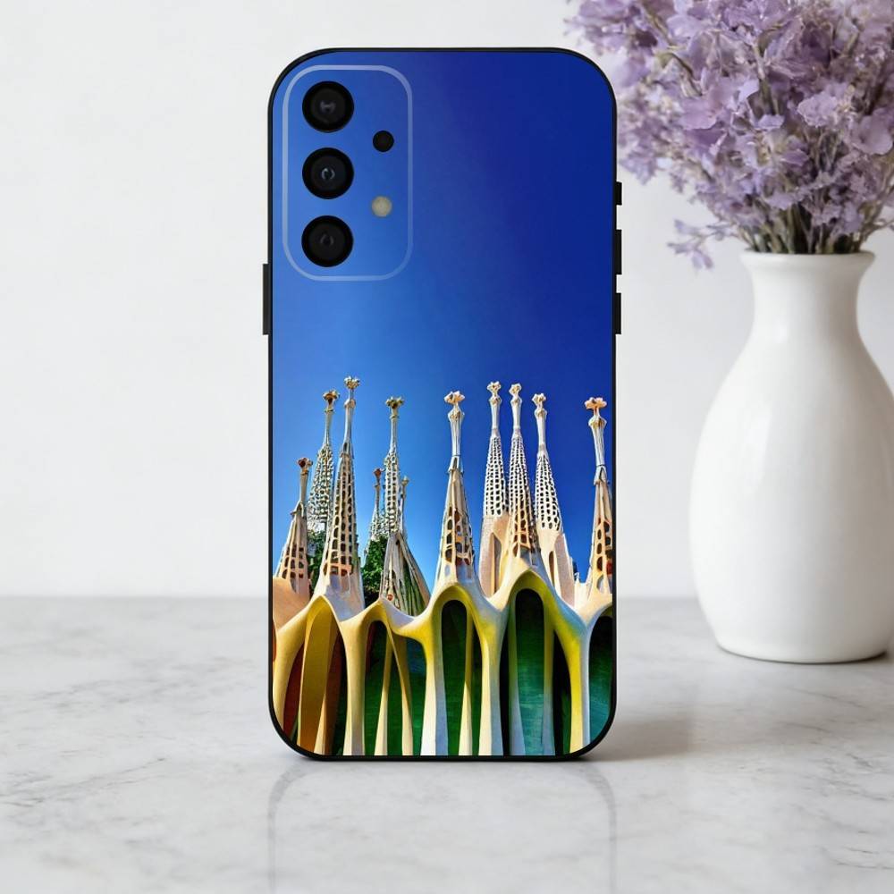 

A-Архитектурный пейзаж B-Барселоны Чехол для телефона Samsung Galaxy A73,A72,A71,A70,A53,A52,A51,Мягкий силиконовый черный чехол Samsung a13 5g