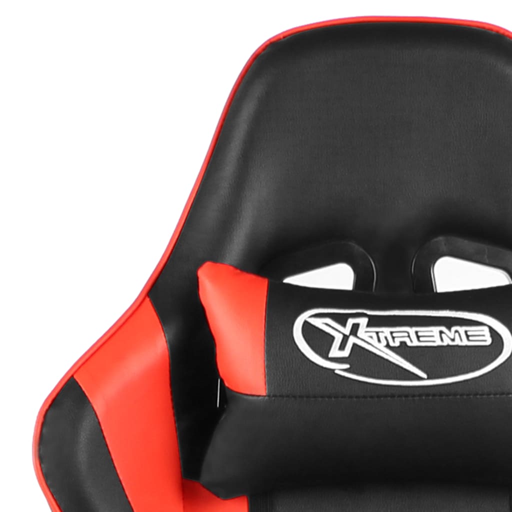 Gaming Chair Swivel Red PVC