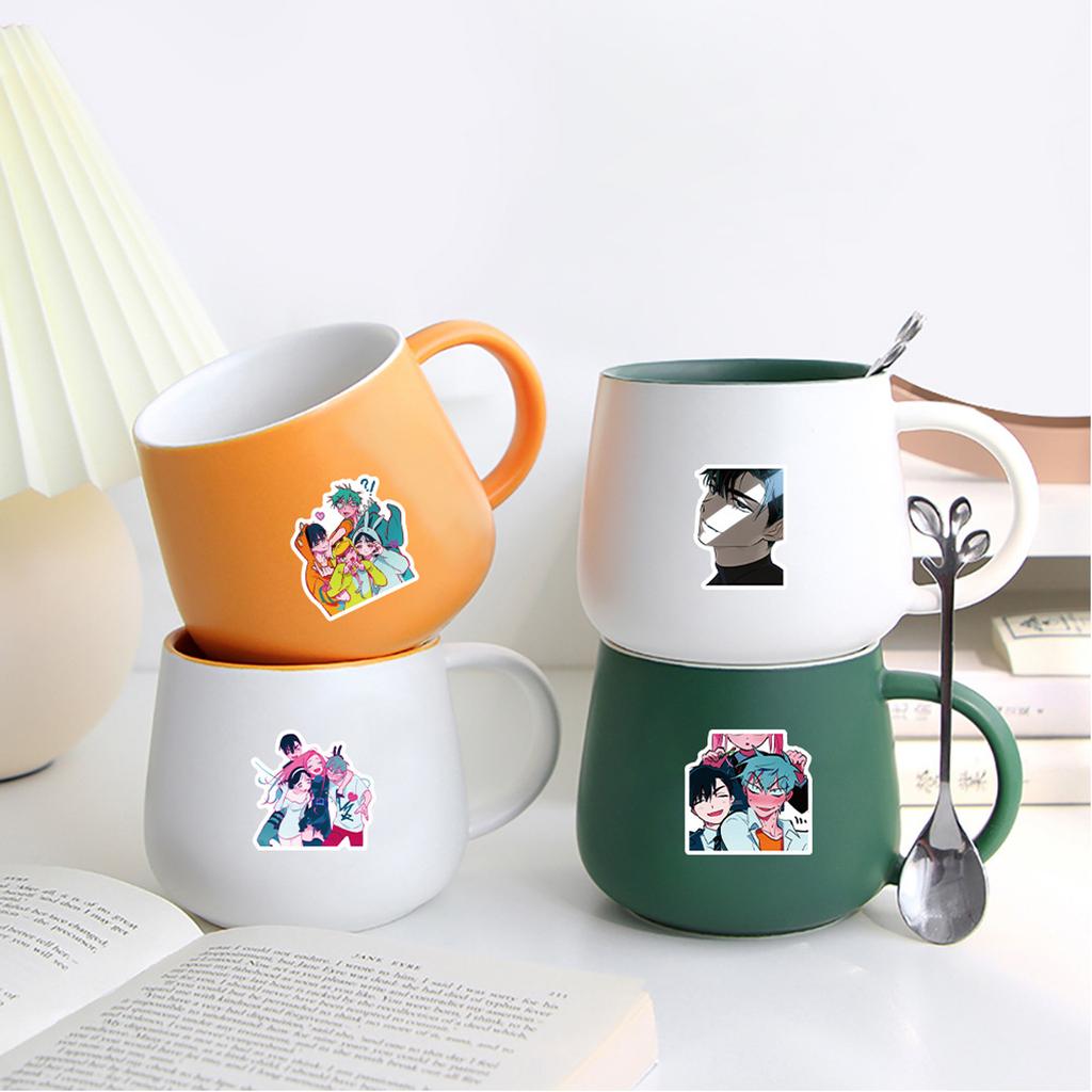 3 Anime Peripheral Stickers, Cartoon Character Decorations, Mobile Phones, Water Bottles, Cabinets, Cut Film Stickers