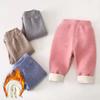 Children's Boys Trousers Pants Winter Thickened Baby Long Pants Girls Leggings Kids Pants