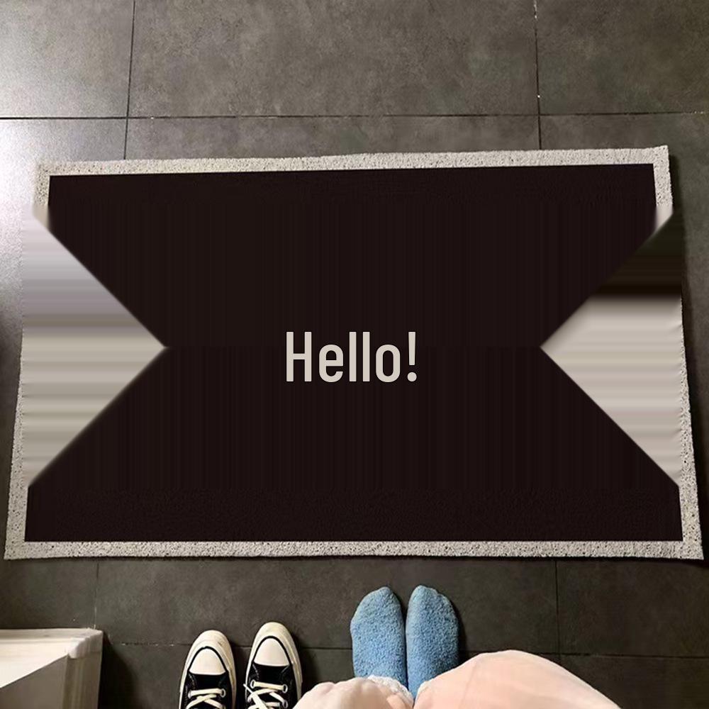 Durable Non-Slip Dirt-Resistant Entrance Mat - Wear-Resistant, Cuttable Silk Loop for Hallways