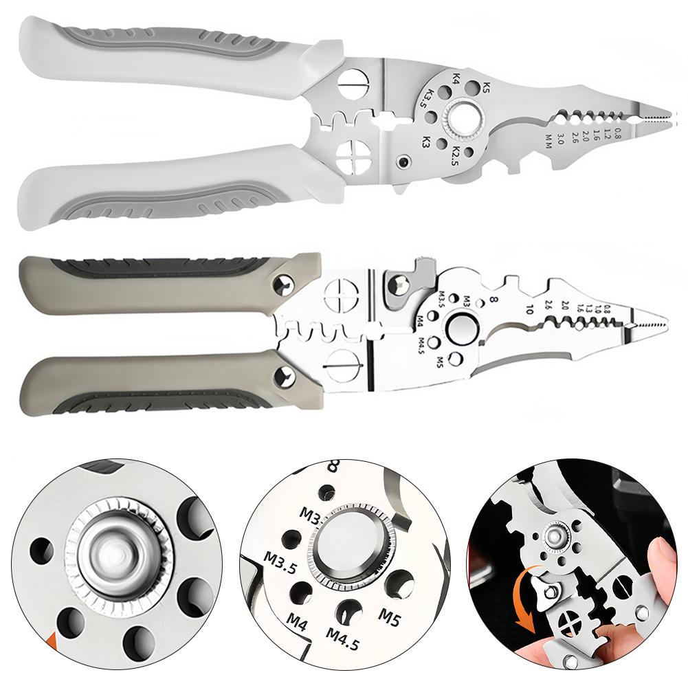 Electrician Tools Wire Stripping Pliers Multifunctional Wire Stripping Pliers Hand Tool Versatile For Various Wire Sizes