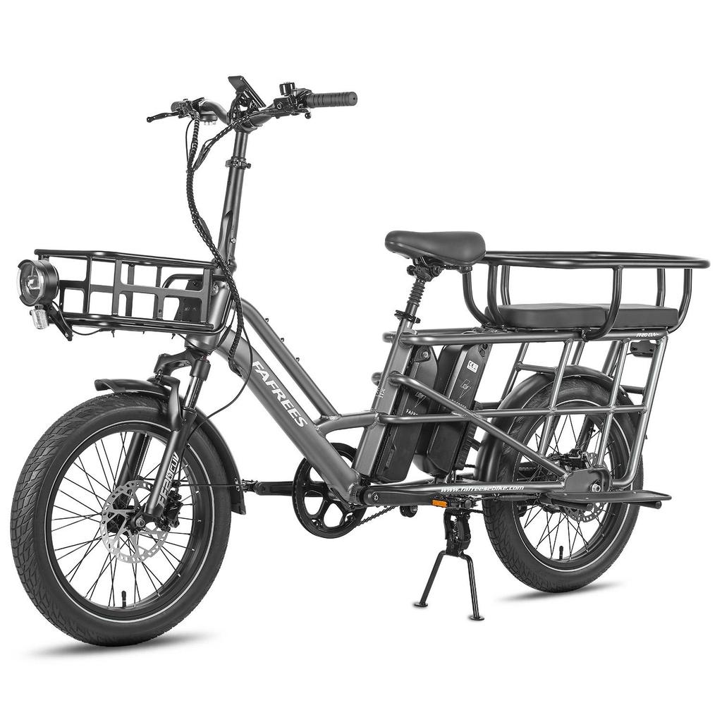 FAFREES FF20 CUV Outdoor Electric Freight Bicycle 48V12Ah Dual Battery 250W Motor Urban Commuting Electric Bike 20 Inch Fat Tires Convenient E-Bike