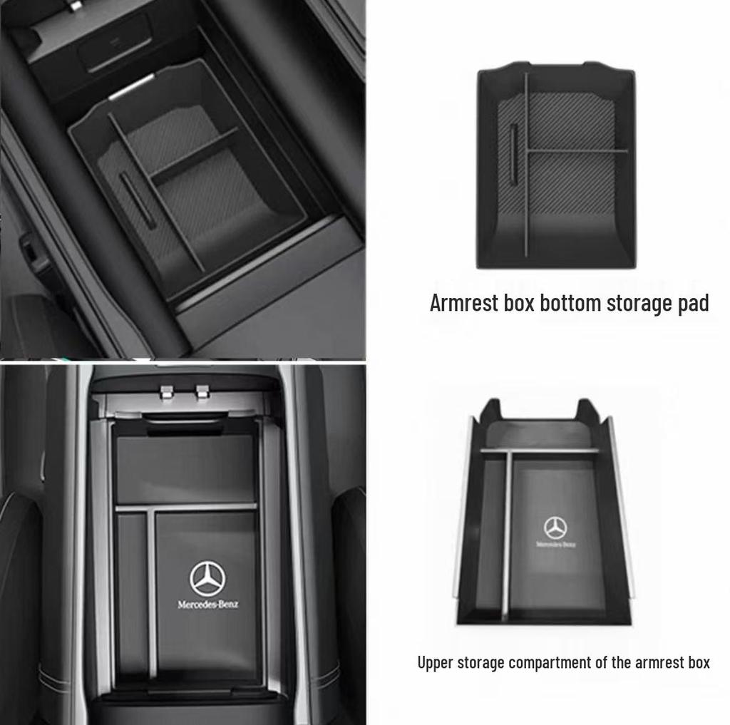 Mercedes-Benz E-Klasse/C-Klasse/GLE/GLC260LAB Armlehnen-Aufbewahrungs-Organizer für die Auto-Innenraum-Modifikation