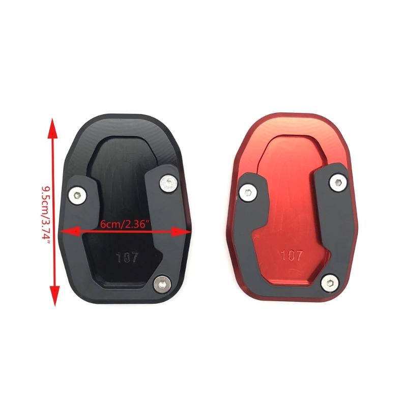 Motorcycle Side Stand Support Plate Aluminum Kickstand Extension Plate Foot Side Stand Enlarge Pad for DESERT X 2022+