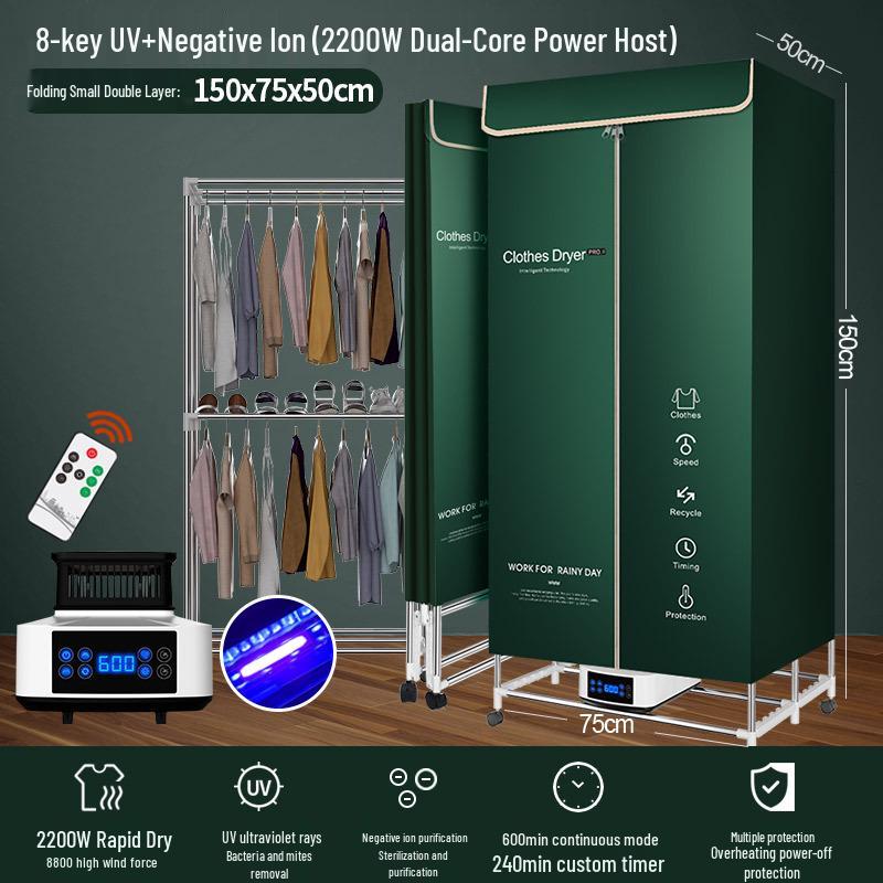 Foldable Household & Dormitory Underwear and Baby Dryer Cabinet & Rack