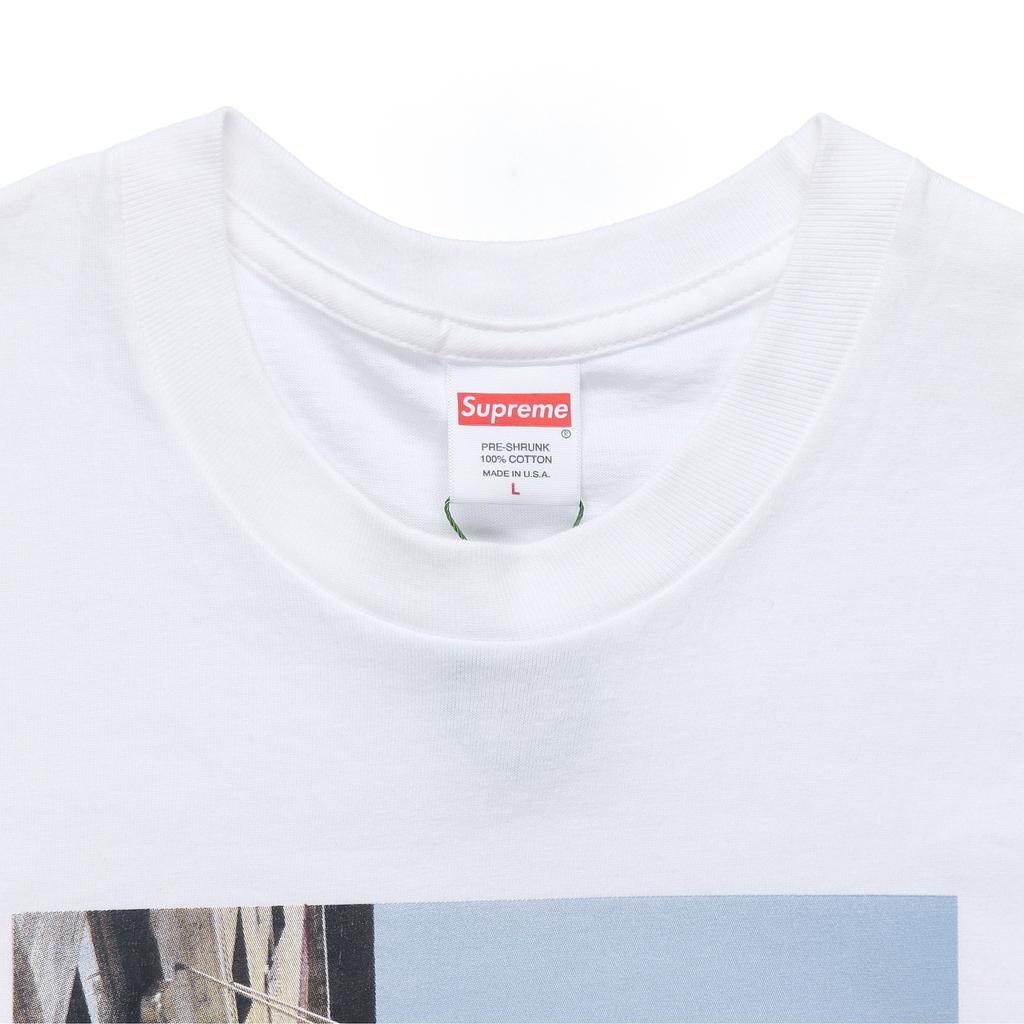 Supreme FW19 Week 1 Banner Tee Short Sleeve Unisex White Men's SUP-FW19-226