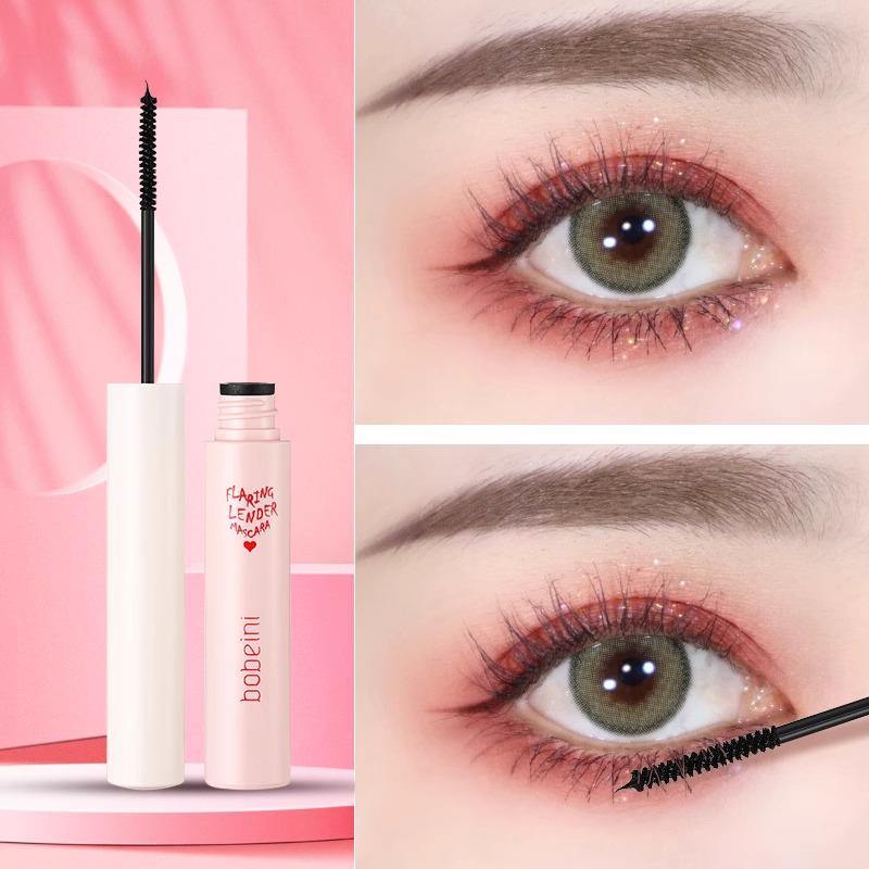 Long-Lasting Waterproof Mascara for Curling & Lengthening with Fine Brush - Smudge-Free & Beginner Friendly