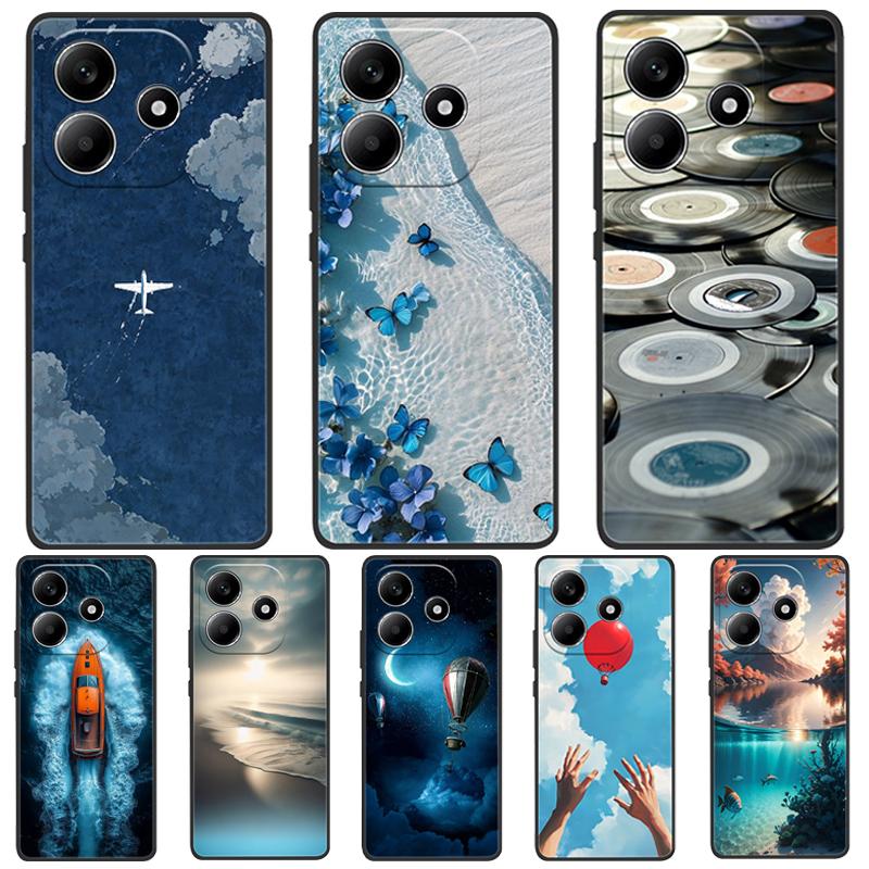 For Redmi Note 14 4G 5G Case Soft TPU Silicone Back Cover for Xiaomi Remi Note 14 5G Global Version Phone Cases Luxury Shell Bag
