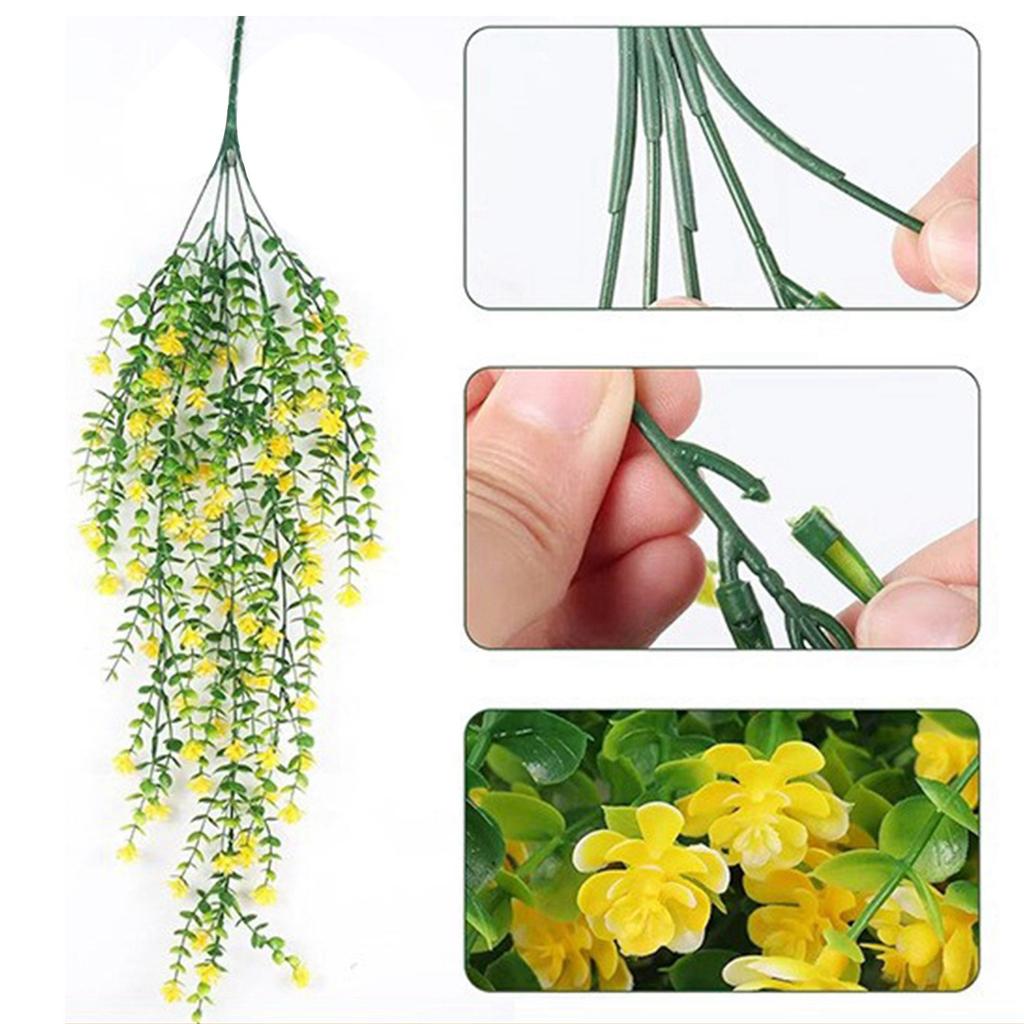 Artificial Hanging Flowers Hanging Plants Bouquet Hanging Plants Drooping Plants Suitable For Wall Home Garden Yard Indoor And Outdoor Decoration.