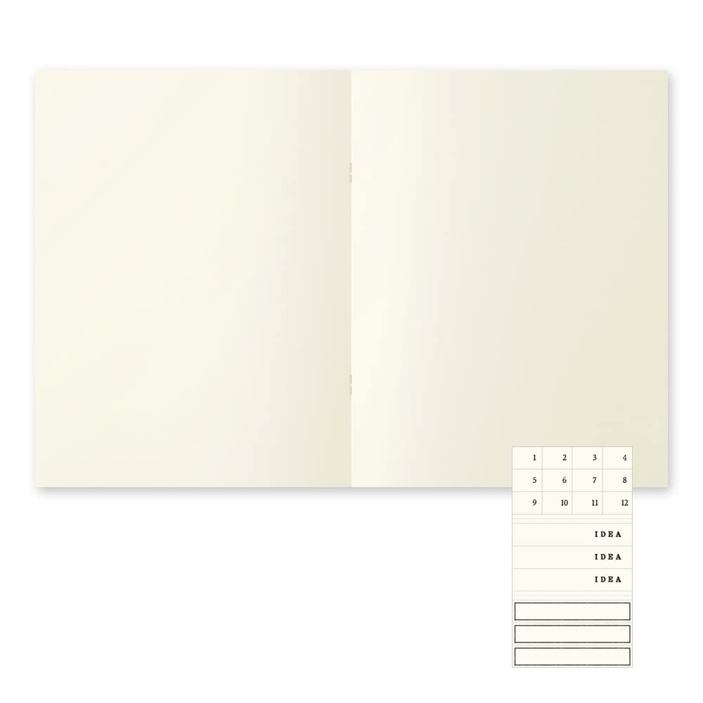 MIDORI MD Notebook A4 Set of 15306006 Light, Variant, Unruled, 3,